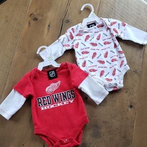 2 Red Wing Onesies